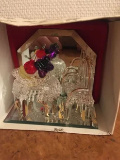 Tradera Liten Interiör i Glas och Spegelglas bakom och under| Dekorationer