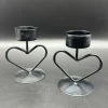 Tradera Ljusstakar | 2 st Hjärtan i lättare metall| Dekorationer