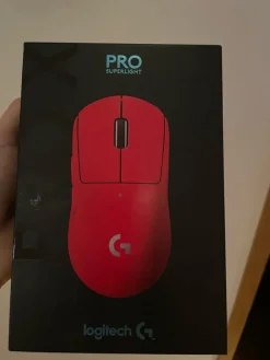 Best Logitech G Pro X Superlight trådlös gamingmus - Röd Computertilbehør