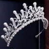 New Lyx kristall CZ bröllop hår krona tiara Bryllupstilbehør