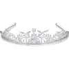 Sale Lyx kristall CZ bröllop hår krona tiara Bryllupstilbehør