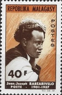 Tradera Madagaskar 1965 Jean-Joseph Rabearivelo, poet 1v| Afrika