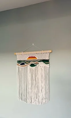 Tradera Makramé Solnedgång| Dekorationer