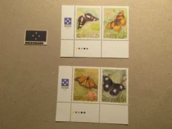 Tradera Mikronesien 4 st. (1993) fjärilar| Oceanien