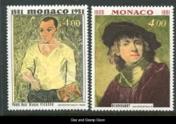 Tradera Monaco | Mi 1494-1495 | Konst | Postfriskt | Kv 80:-| Europa