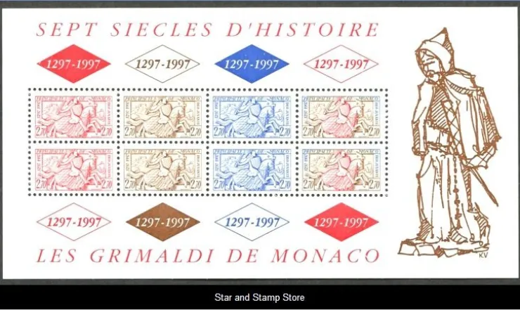 Tradera Monaco | Mi Block 72 | Postfriskt | Kv 85:-| Europa