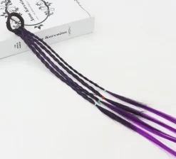 Tradera Mörk lila, 4 styck flätor, toffs, cosplay anime> Hårpleje