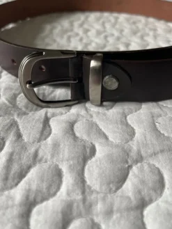 Sale Mörkbrunt läderbälte Bælter & Livremme