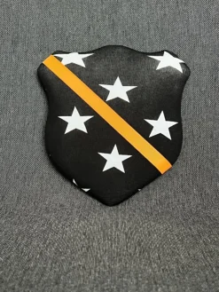 Tradera Märkestavla för simmärken/smycken svart stjärna / orange| Andet Håndlavet