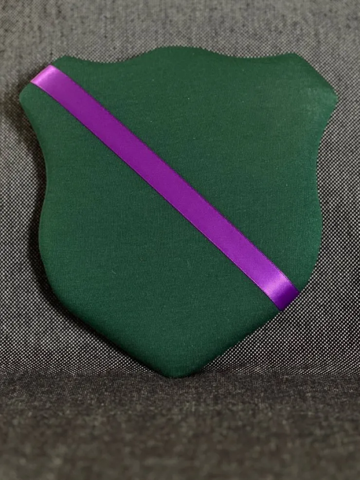 Tradera Märkestavla för simmärken/smycken mörk grön/lila satin| Andet Håndlavet