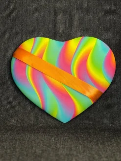 Tradera Märkestavla för simmärken/smycken Rainbow wave/Orange| Andet Håndlavet