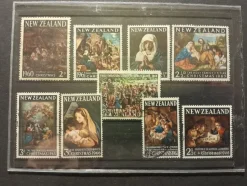 Tradera New Zealand/Nya Zeeland: 9 st julfrimärken (1960-talet)| Oceanien