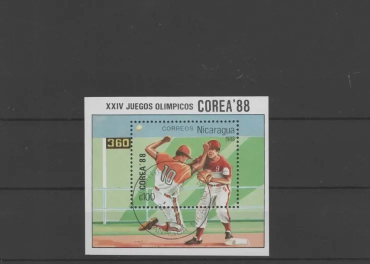 Tradera NICARAGUA. BLOCK. BASEBOLL| Resten Af Verden