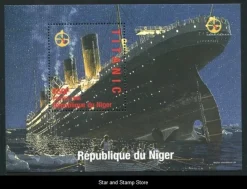 Tradera Niger | Titanic - Block från 1998 | Postfriskt| Afrika