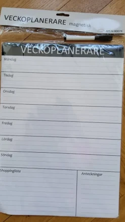 Shop Ny magnetisk veckoplanerare med penna i obruten förpackning Almanakker & Kalendere