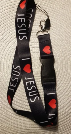 Best NY. Nyckelband. 'I love Jesus Nøgleringe & Nøgleetuier