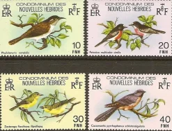 Tradera Nya Hebriderna Fåglar Mi 557-60 xx| Oceanien