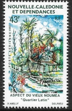 Tradera Nya Kaledonien Gamla Noumea målning Mi 678 xx| Oceanien