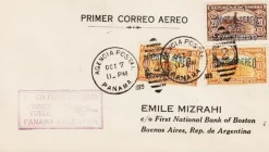 Tradera PANAMA - 1929 - FIRST FLIGHT - PANAMA til ARGENTINA - AGENCIA POSTAL PANAMA| Flere Lande