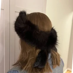 Shop Pannband i äkta päls (mink?) Hovedbeklædning