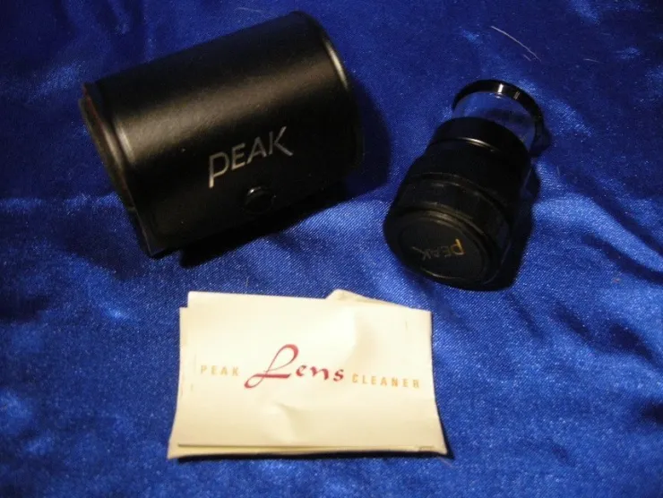 Tradera Peak 1975 Scale Loupe 7X. Peak Lupp med fodral och rengöringsduk| Andet Optisk Udstyr