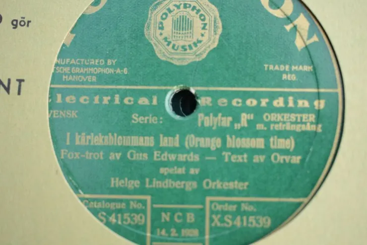 Tradera Pol XS41539 - Hilmer Borgerling | Grammofonplader