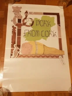 Tradera PORK FROM CORK - PROMOAFFISCH - Fint Skick!| Musikplakater