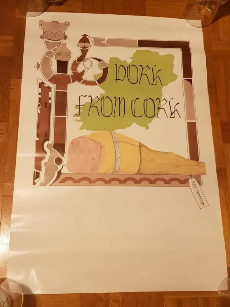 Tradera PORK FROM CORK - PROMOAFFISCH - Fint Skick!| Musikplakater