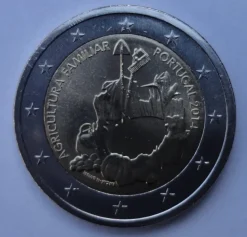 Tradera Portugal 2 euro 2014 Agricultura Familiar| Euromønter Og Sedler