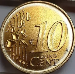 Tradera Portugal 10 Euro Cents 2002 KM#743 UNC (8023)| Euromønter Og Sedler