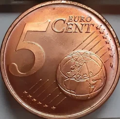 Tradera Portugal 5 Euro Cents 2002 KM#742 UNC (8022)| Euromønter Og Sedler