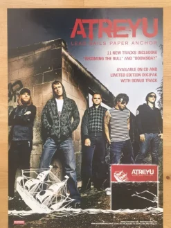 Tradera Poster Atreyu Lead Sails Paper Anchor dubbelsidig| Musikplakater