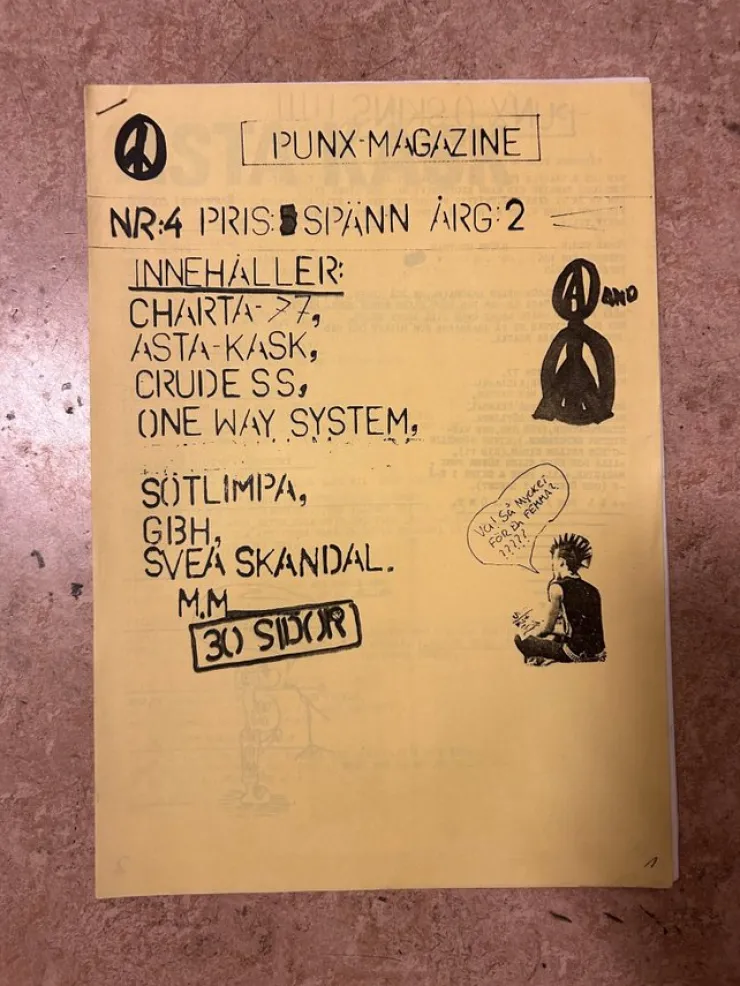 Tradera Punx Magazine nr 4 - fanzine 1984| Musiktidsskrifter & Litteratur