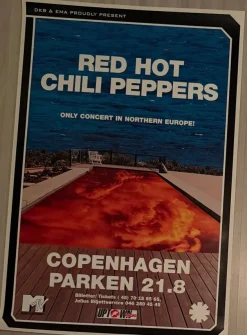 Tradera Red Hot Chili Peppers Konsertaffisch - Köpenhamn 1998| Musikplakater