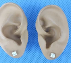 Tradera Örhängen Studs Stift Kristall Vit Bling Äkta Silver. 5mm.> Øreringe