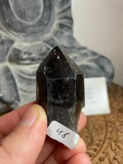 Tradera Rökkvarts rå spets 6-8cm> Ædelsten