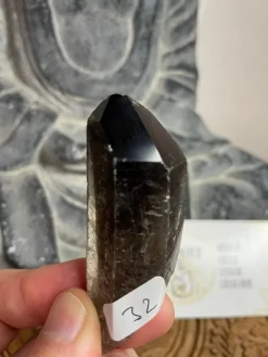 Tradera Rökkvarts rå spets 6-8cm> Ædelsten