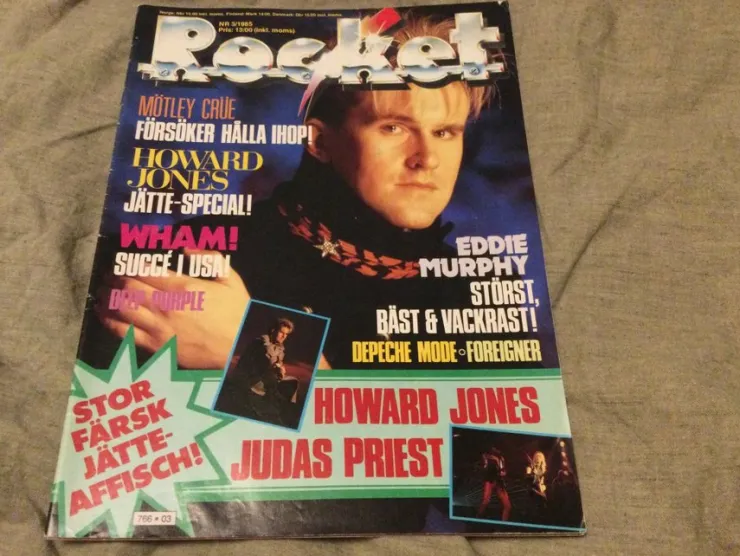 Tradera Rocket nr 3, 1986: Eddie Murphy, Depeche Mode, Motley Crue| Musiktidsskrifter & Litteratur
