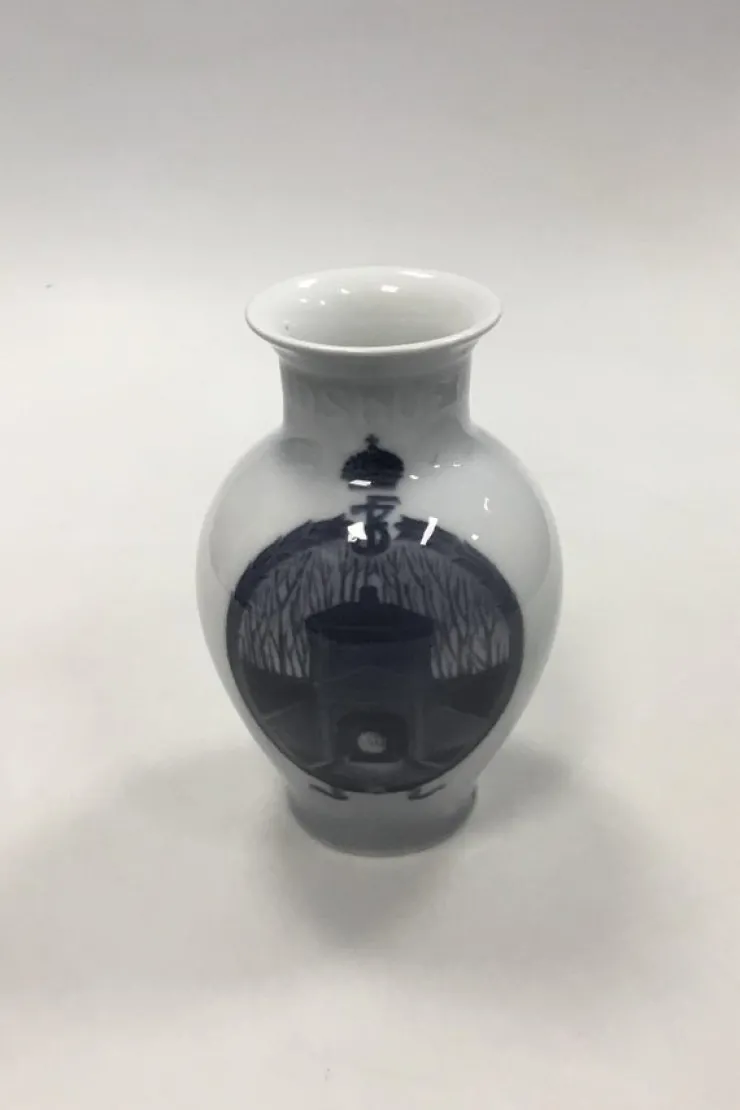 Fashion Royal Copenhagen Art Nouveau Rundskuevase fra 1930 Keramik & Porcelæn, Udenlandsk