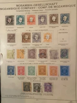 Tradera Samling Portugisiska Mozambique på äldre blad| Afrika