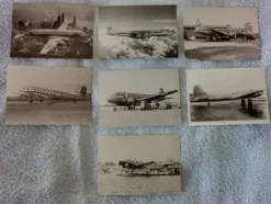 Tradera SAS. sju olika vykort med SAS-flygplan> Fly