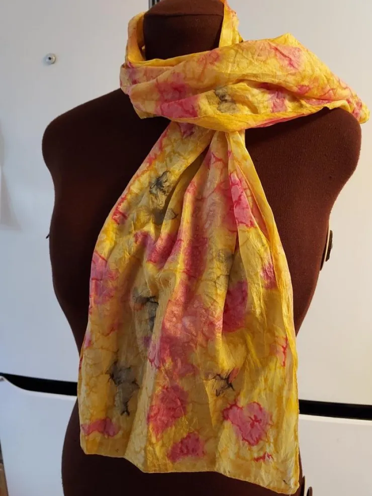 New scarf crinklad POLYESTER 30x110 cm ! Sjaler & Halstørklæder