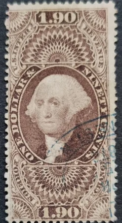 Tradera Scott R80 Washington $1.90 Foreign Exchange. Pinhole. Se besk.för förkort| Nordamerika