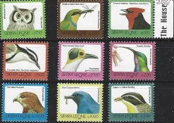 Tradera Sierra Leone 2000 Fåglar 9v med tryckår 2000| Afrika
