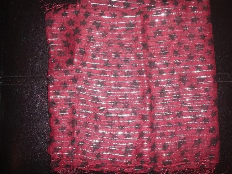 Fashion SJAL/SCARF (Vinröd/svart mm) Sjaler & Halstørklæder