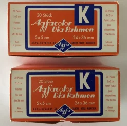 Tradera 2st nya oöppnade Agfacolor Dia Rahmen 24X36mm, 5x5cm| Andet Optisk Udstyr