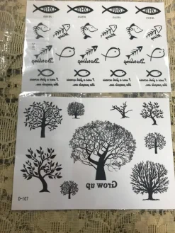 Tradera 2st Realistiskt Låtsass Tatuering| Tatovering