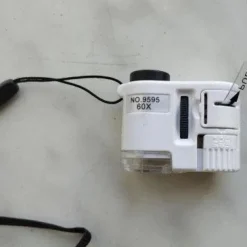 Tradera 2st 60X justerbar fickmikroskop med sedeldetektering/ficklampa funktion| Mikroskop