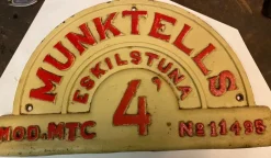 Tradera Stationärströska skylt> Skilte