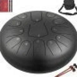Tradera Steel Tongue Drum – 13-noters Percussionsinstrument, 12| Musiktilbehør